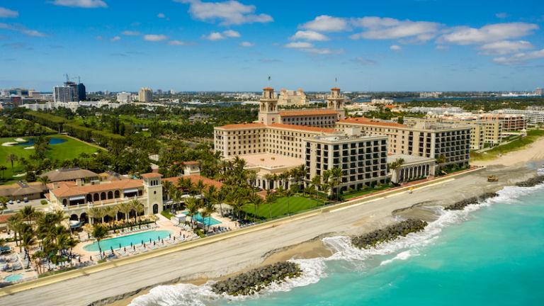 Luxury resort The Breakers West Palm Beach. Photo via Shutterstock.