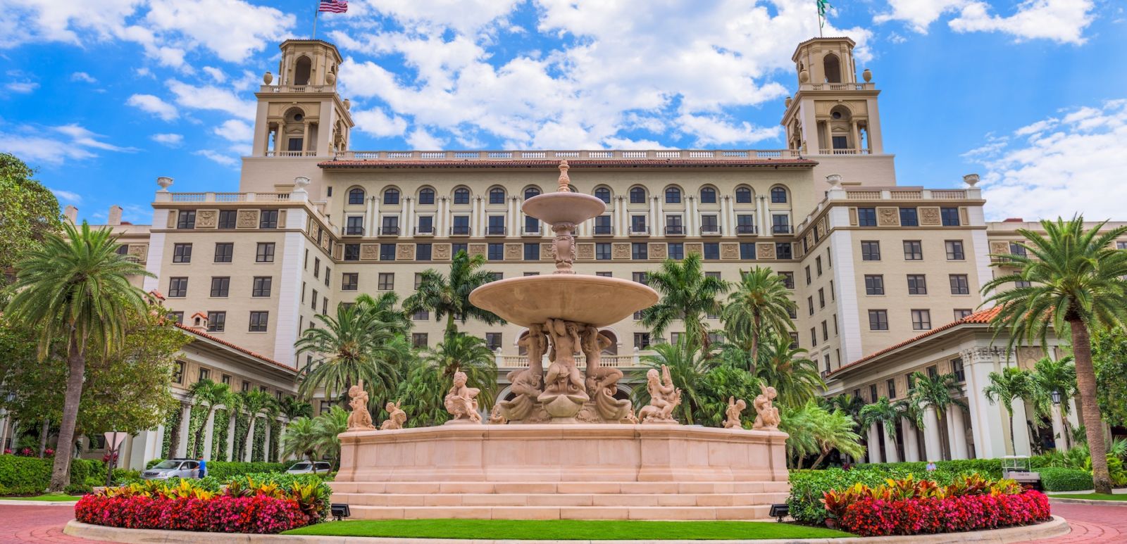 Best Beach Resorts in Florida: The Breakers. Here's the exterior of Breakers Hotel in West Palm Beach. The hotel dates from 1925.