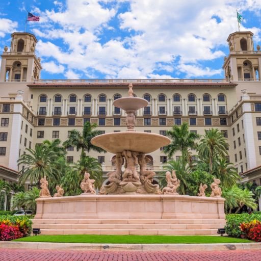 Best Beach Resorts in Florida: The Breakers. Here's the exterior of Breakers Hotel in West Palm Beach. The hotel dates from 1925.