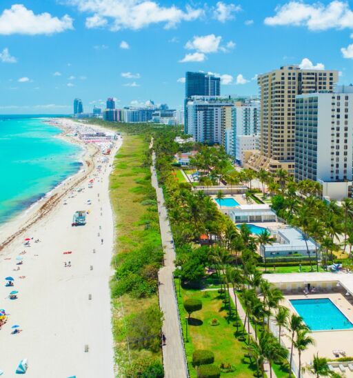 Best beaches in Miami. Photo via Shutterstock.