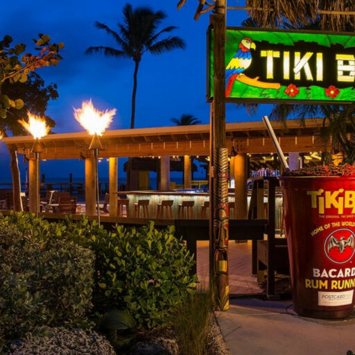 Tiki Bar, the birthplace of the world famous rum runner.