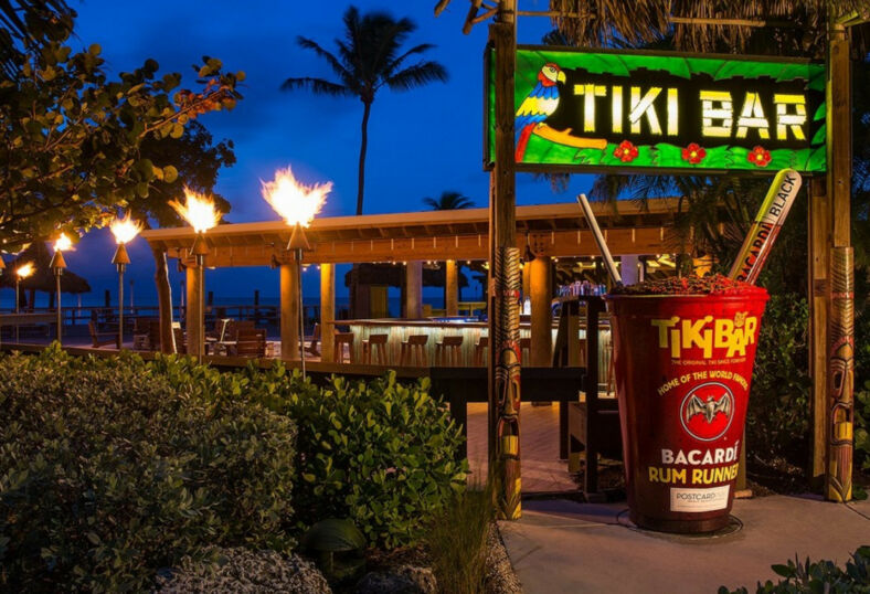 Tiki Bar, the birthplace of the world famous rum runner.