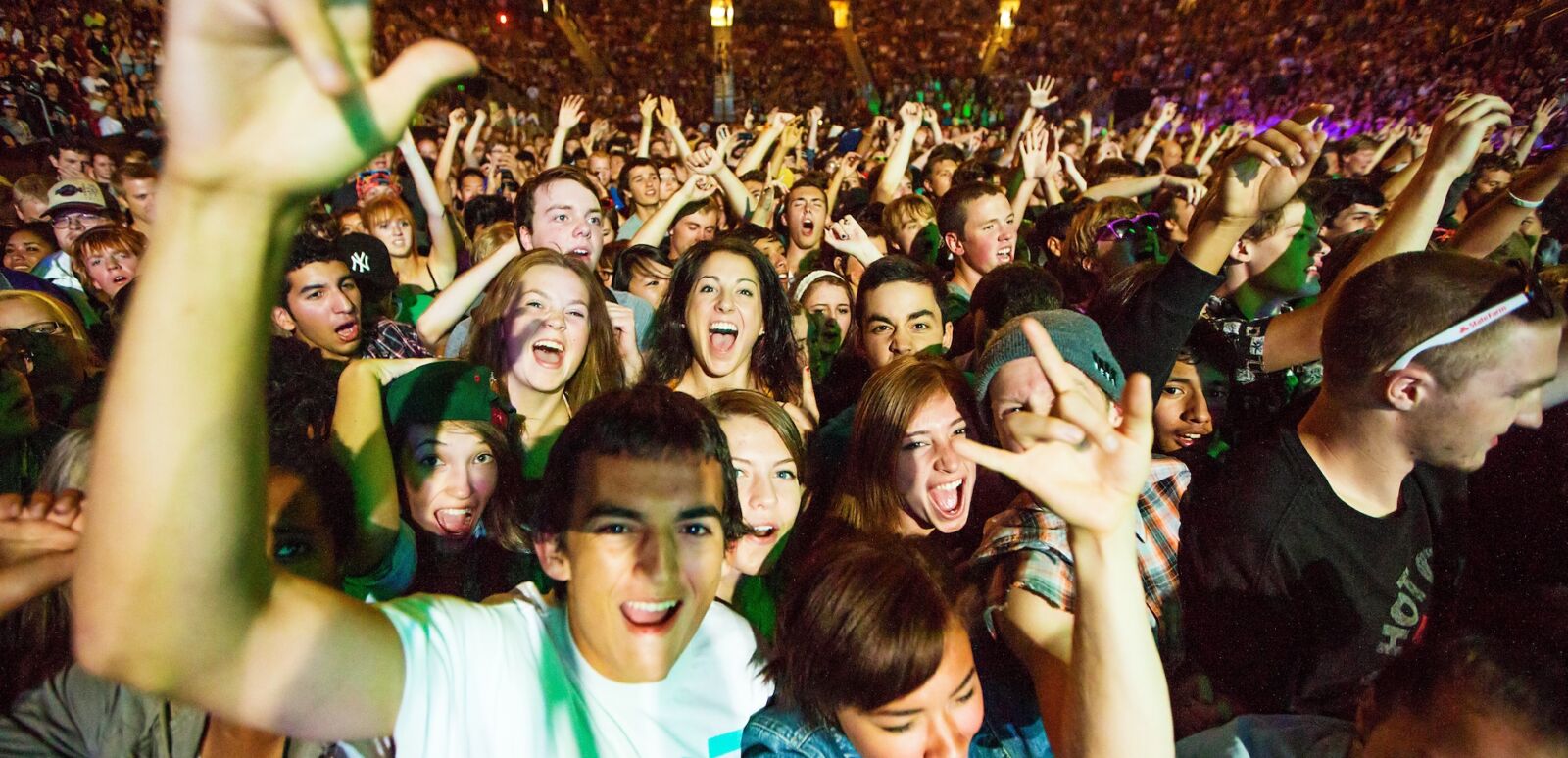 French electronic pop band M83 performs on the main stage at Key Arena during the Bumbershoot music festival in Seattle on September 3, 2012. Photo via Shutterstock.