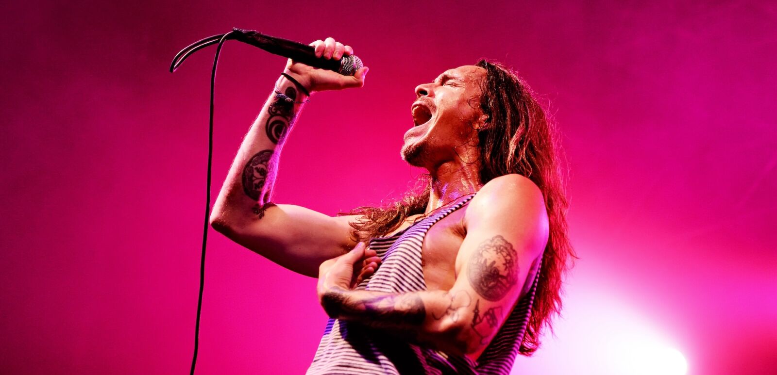 Incubus (heavy metal rock band) perform in concert at Razzmatazz stage on August 26, 2018 in Barcelona, Spain.
