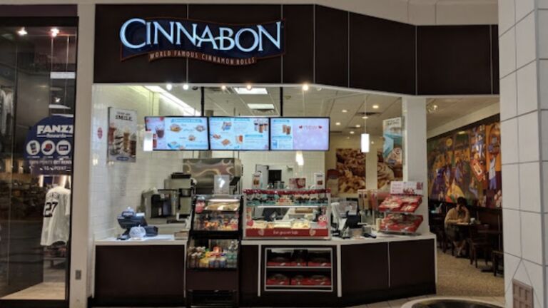 The Cinnabon location which is now closed but previously located in a mall at 10000 Coors Bypass Northwest, Albuquerque, NM.