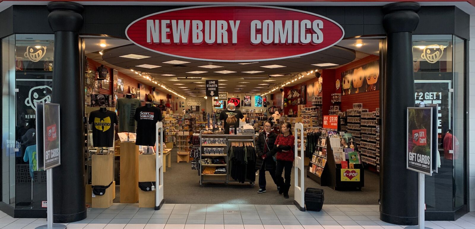 Iconic record stores: Newbury Comics. Photo via Shutterstock.