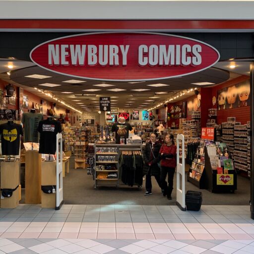 Iconic record stores: Newbury Comics. Photo via Shutterstock.