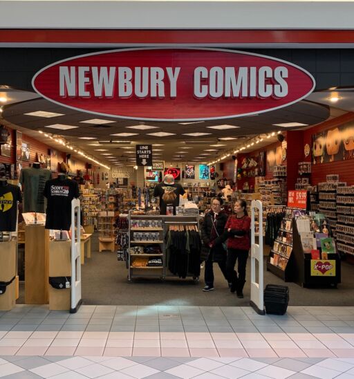 Iconic record stores: Newbury Comics. Photo via Shutterstock.