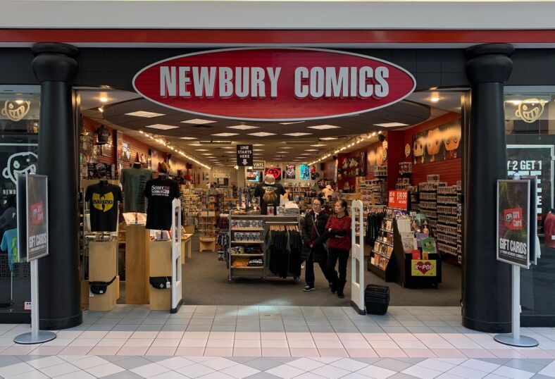 Iconic record stores: Newbury Comics. Photo via Shutterstock.