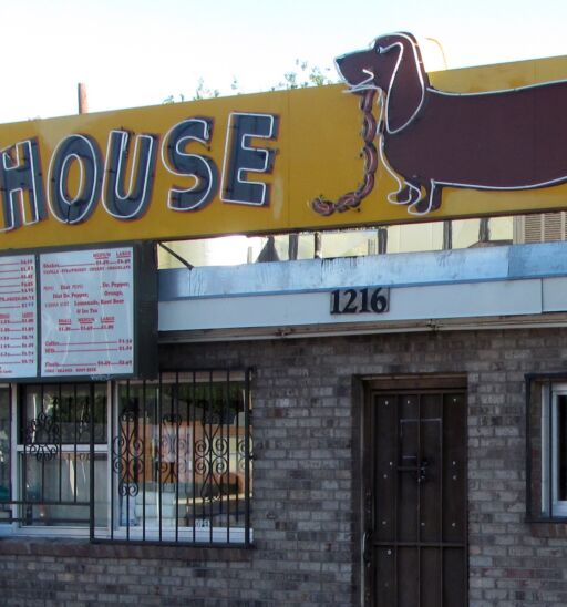 ALBUQUERQUE, NEW MEXICO, USA - May 22, 2014: The Dog House Drive In restaurant. Familiar from TV series Breaking Bad and Better Call Saul. Photo via Shutterstock.