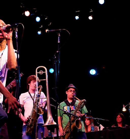 Troy Andrews of Trombone Shorty & Orleans Avenue performs on stage during the Bumbershoot Music festival in Seattle, Washington on September 3, 2011.