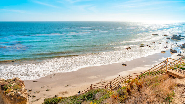 El Matador State Beach in Malibu, California. Photo via Shutterstock.