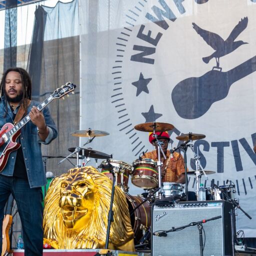 ewport, Rhode Island, USA - July 28,2019: Stephen Marley performs at The Newport Folk Festival in Rhode Island.