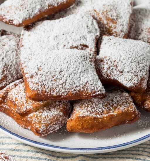 Homemade New Orleans French beignets. Photo via Shutterstock.