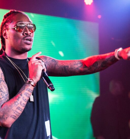 Rapper Nayvadius DeMun Wilburn, aka Future, performs at a SXSW concert. Photo via Shutterstock.