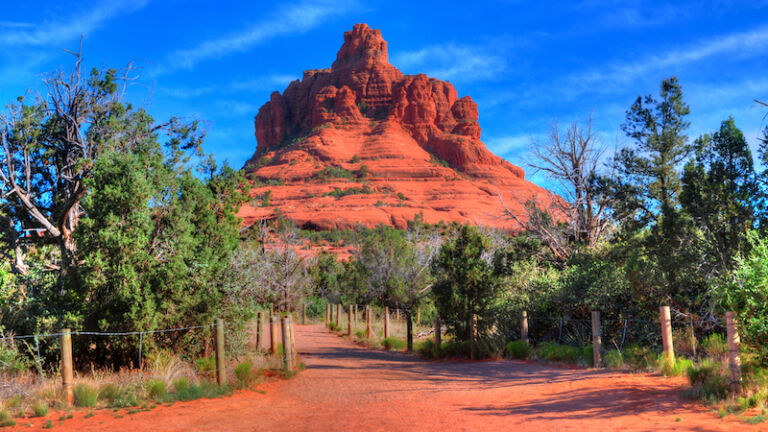 Bell rock Sedona Arizona red rock country. Photo via Shutterstock.