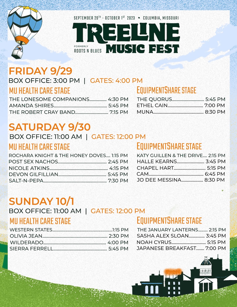 Treeline Music Fest 2023 Festivals Fifty Grande