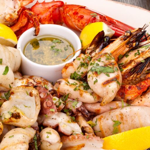 Seafood platter. Photo via Shutterstock.