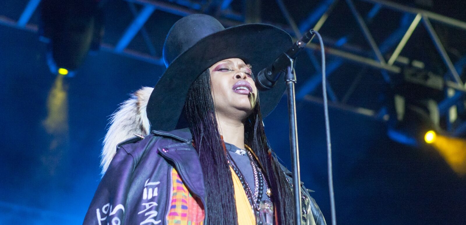 Erykah Badu attends the 2016 One Music Fest concert in Atlanta Georgia 9/10/2016 at the Lakewood Amphitheater. Photo via Shutterstock.