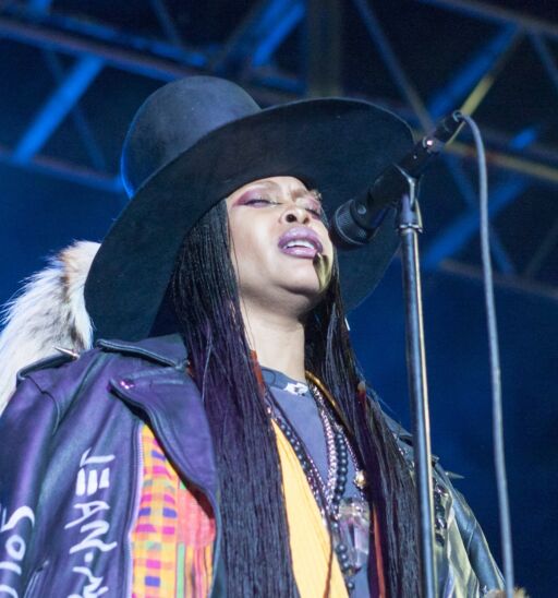 Erykah Badu attends the 2016 One Music Fest concert in Atlanta Georgia 9/10/2016 at the Lakewood Amphitheater. Photo via Shutterstock.