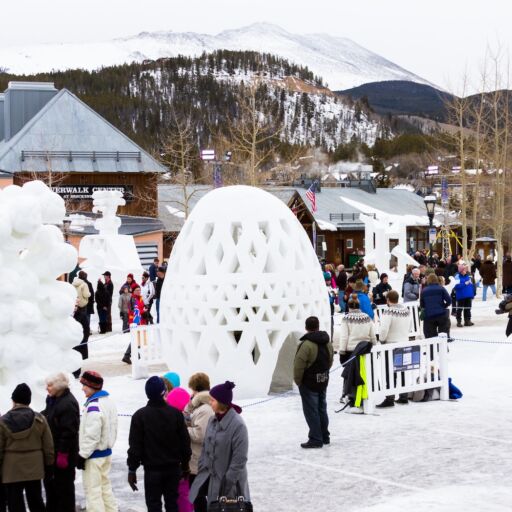 Snow Sculpture Championships in Breckenridge, Colorado.