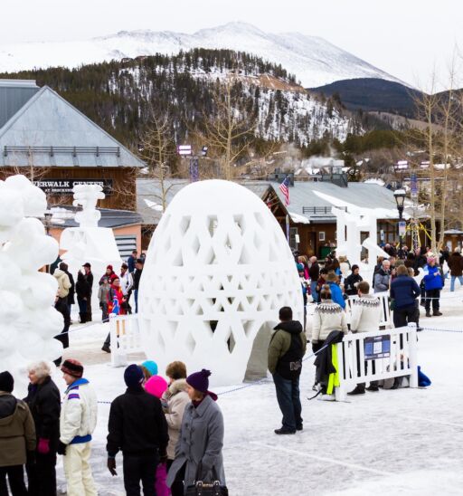 Snow Sculpture Championships in Breckenridge, Colorado.