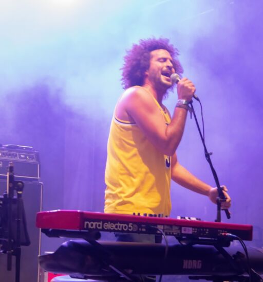 Andy Frasco & The UN performs at Bonnaroo. Photo via Shutterstock.