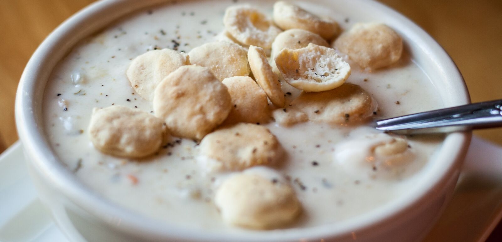 Bowl of clam chowder.