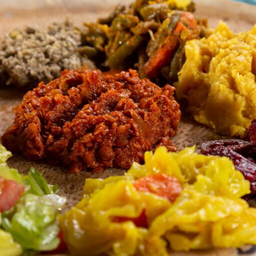 Ethiopian food. Photo via Shutterstock.