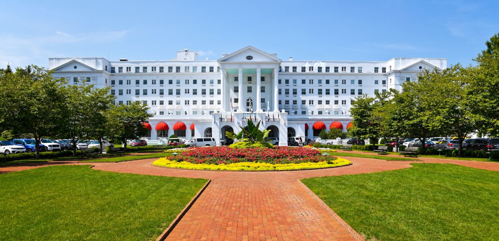 The Greenbrier resort located in the Allegheny Mountains near White Sulphur Springs in West Virginia