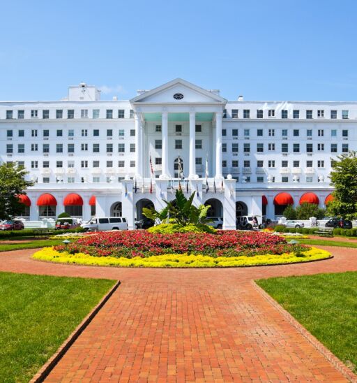 The Greenbrier resort located in the Allegheny Mountains near White Sulphur Springs in West Virginia