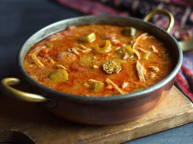 Gumbo, a soup made in America. Photo via Shutterstock.