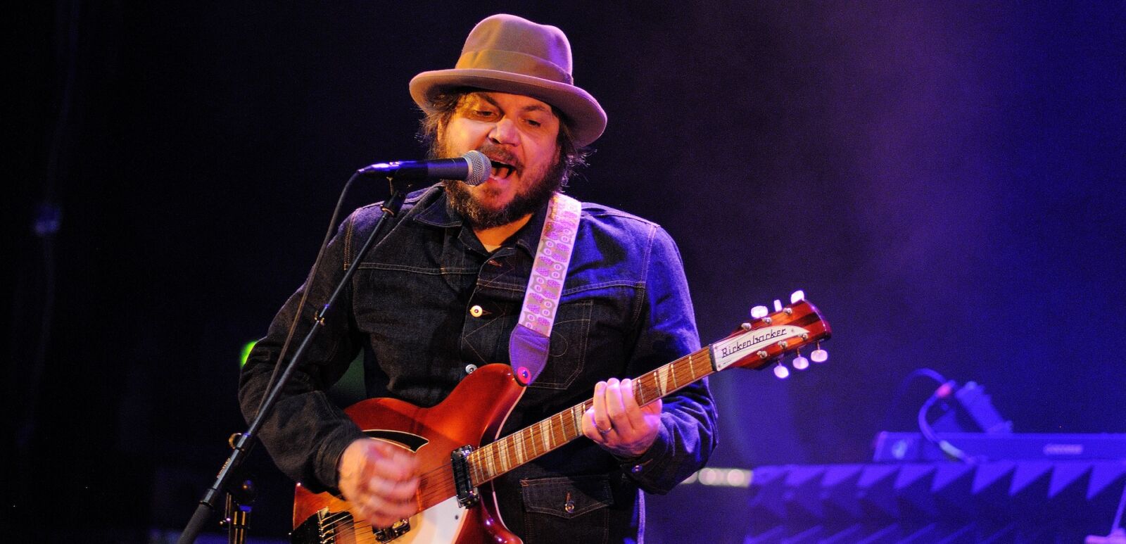 Jeff Tweedy, lead singer of Wilco band, performs at Gran Teatre del Liceu in Barcelona.