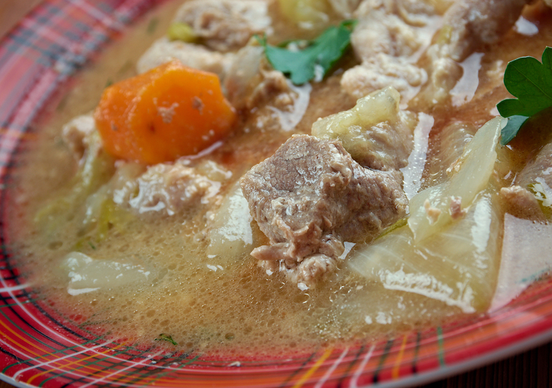 Kentucky Burgoo Stew, slow-cooked mishmash of meats and vegetables. Photo via Shutterstock.