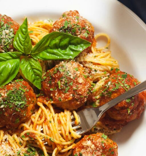 Meatballs from Patsy's Italian restaurant in New York City.