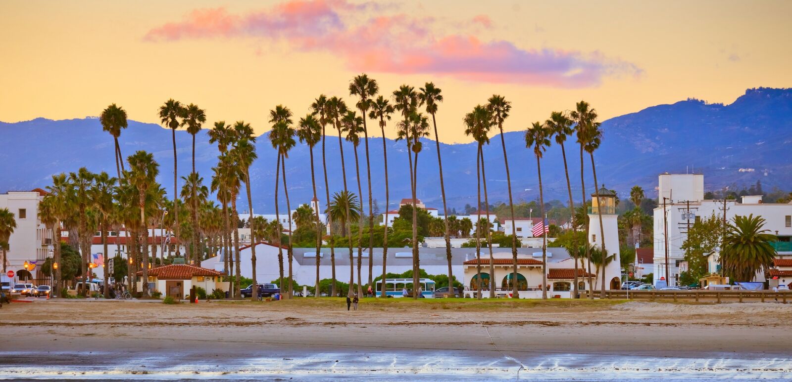 Santa Barbara from the pier.