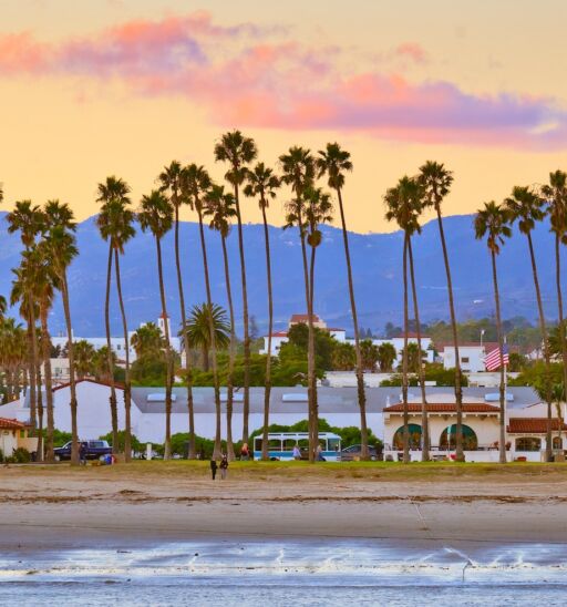 Santa Barbara from the pier.