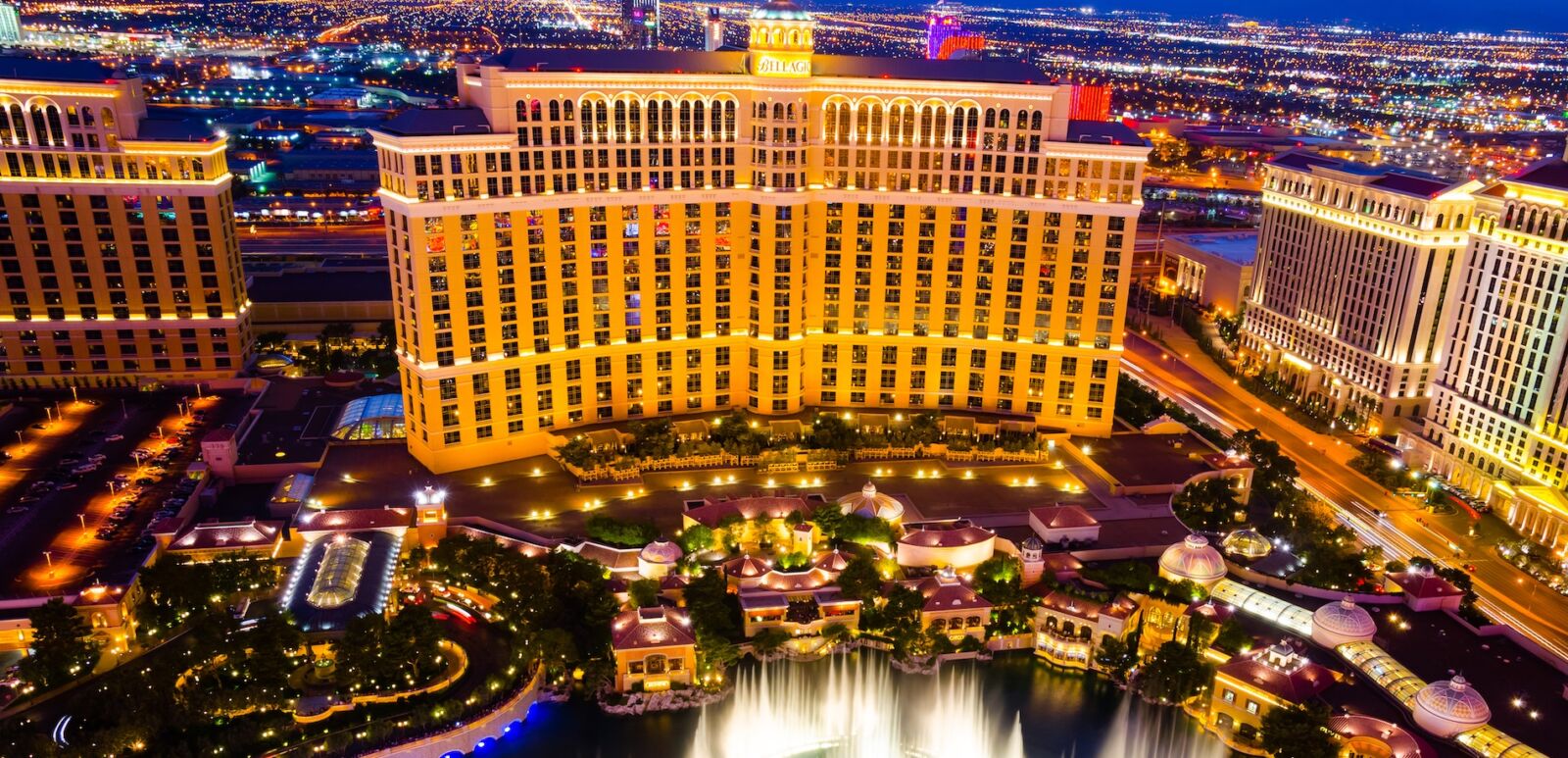 Musical fountains at Bellagio Hotel & Casino on August 14, 2012 in Las Vegas. The Bellagio opened October 15, 1998, it was the most expensive hotel ever built at US$1.6 bn.