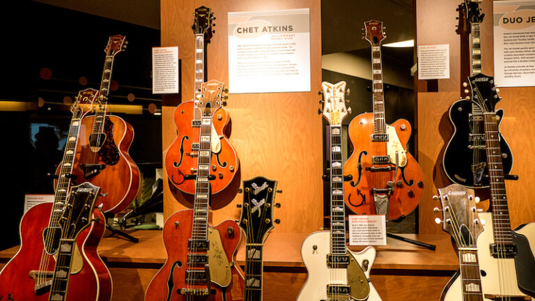 Chet Atkins display at the Country Music Hall of Fame and Museum
