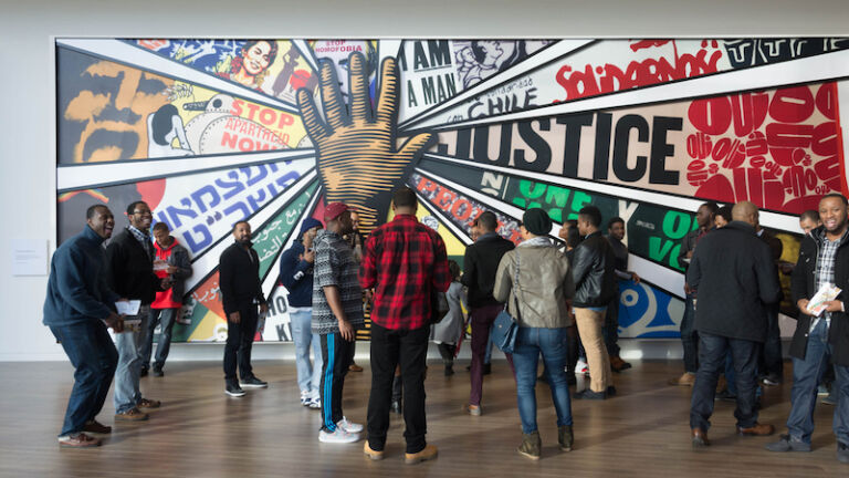 Interior shot at the National Center for Civil and Human Rights in Atlanta.