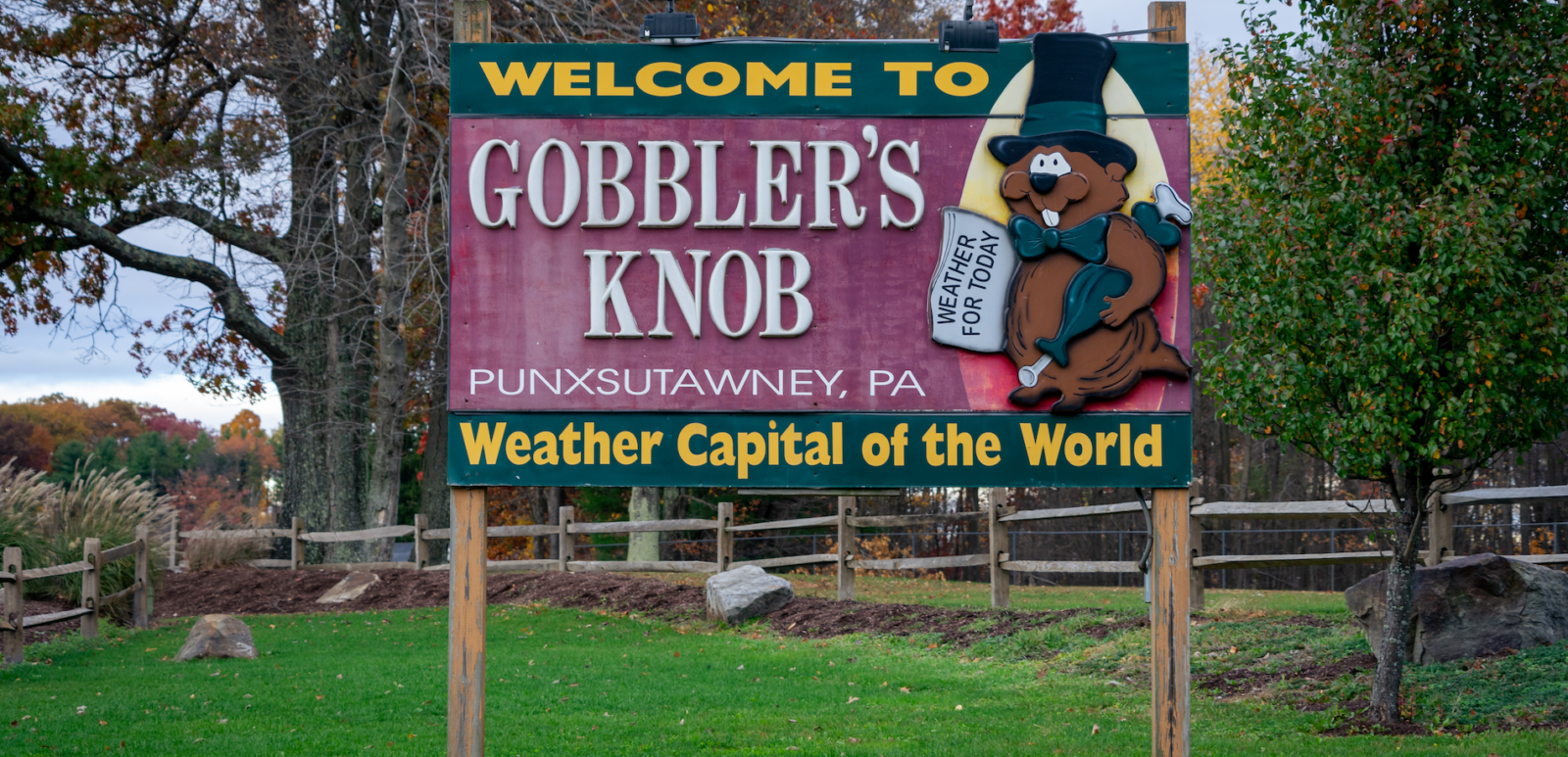Punxsutawney, PA Oct 24, 2020: Gobbler's Knob . Groundhog Day. February 2