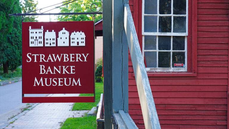 View of the Strawbery Banke Museum