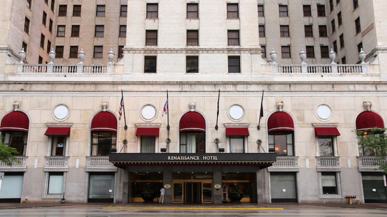 Renaissance Cleveland Hotel, part of Marriott group. Marriott International is one of largest hotel companies in the world.