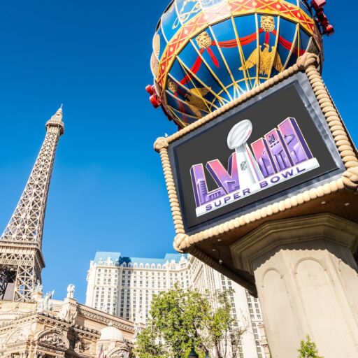 Super Bowl in Las Vegas. Photo by Shutterstock.