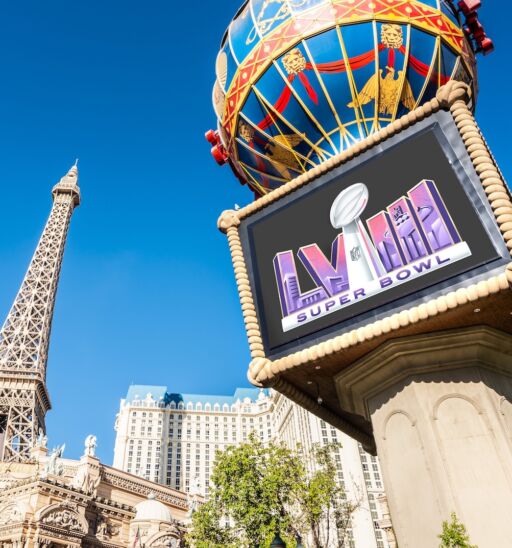 Super Bowl in Las Vegas. Photo by Shutterstock.