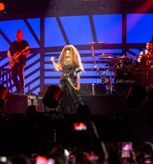 Janet Jackson performs live.