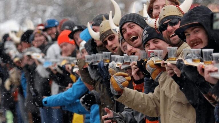 A scene from the Ullr Festival.
