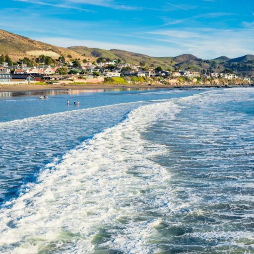 The beach in Cayucos, Calif. Photo via Shutterstock.